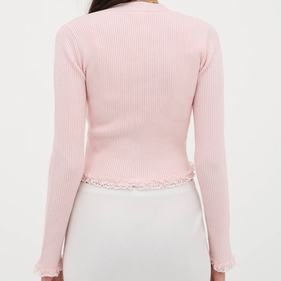 NWT, Soft Ribbed Cropped Cardigan - Picture 2 of 5